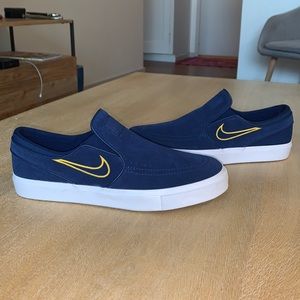 Nike SB Janoski Slip-On - Men’s 9 - Blue/Yellow